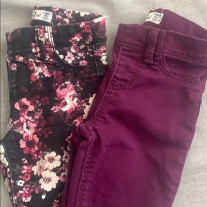 Jordache jeggings toddler 3T ; 2 pairs !